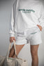 IVORY WHITE JOGGER SHORTS