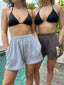 STONE GREY JOGGER SHORTS