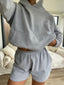 STONE GREY JOGGER SHORTS