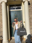 Washed Black Sunday Shopper Tote Bag