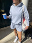 STONE GREY JOGGER SHORTS