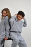 STONE GREY HOODIE: FOR TEENS